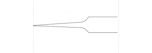 FORCEPS DE VESTIDO MICRO PATTERN JOYERO, rectos, 110 mm, Fig. 5, mandíbulas 0,15 mm