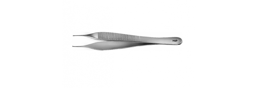 Mikrochirurgische Pinzette Adson Delikat 120 mm – 1x2 Zähne