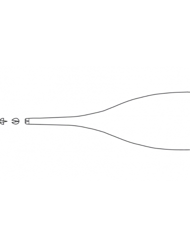 Pince Adson Délicate 1x2 Dents 1,50 mm - 120 mm