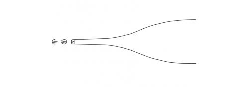 Pinza Adson Delicada 1x2 Dientes 1,50 mm - 120 mm