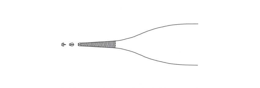 Pinza Adson Delicada 1x2 Dientes 1 mm – 120 mm