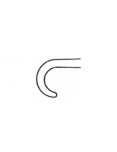 RETRACTEUR À COURBE PETITE 2 DENTS RONDES – 165 MM