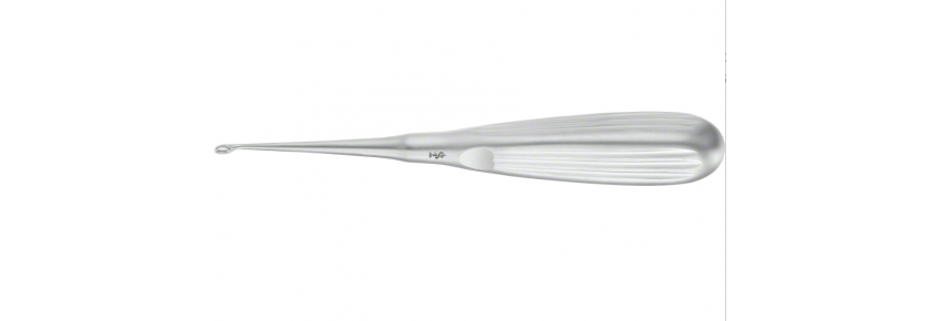 CURETTE OSSEA SHEET #0 STRAIGHT SHARP TIP, RIGID – 170 MM