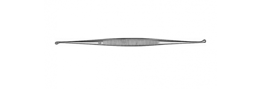 Curette Martini droite double extrémité - 140 mm