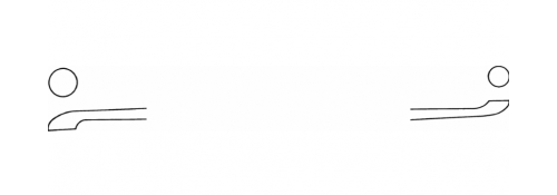 Curette Martini droite à double extrémité - 140 mm