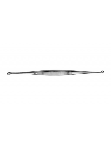Curette Martini droite à double extrémité - 140 mm