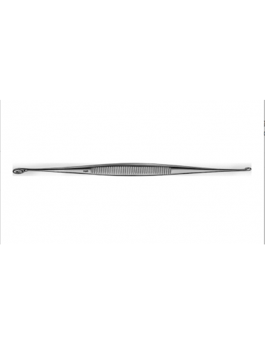 Cureta Williger recta con doble extremo - 140 mm