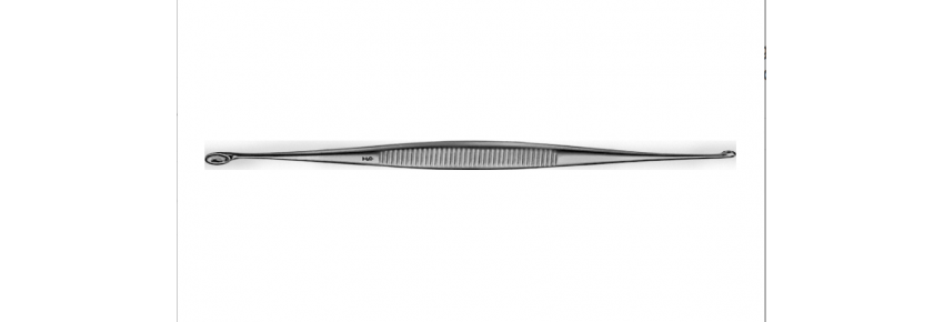 Curette Williger droite à double extrémité - 140 mm