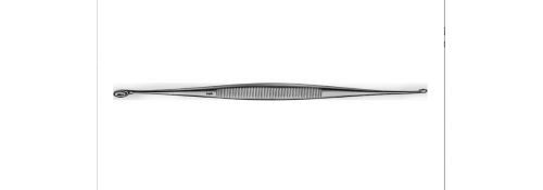 Cureta Williger recta con doble extremo - 140 mm