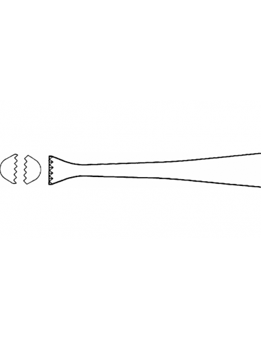 Pinces à tissus Graefe droites - 110 mm