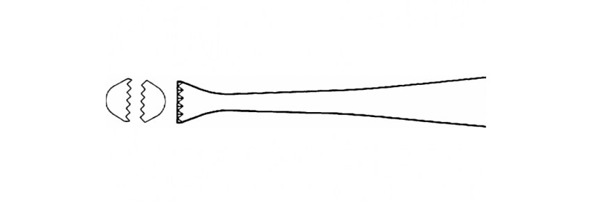 Pinces à tissus Graefe droites - 110 mm