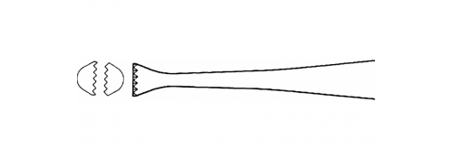 Pinces à tissus Graefe droites - 110 mm