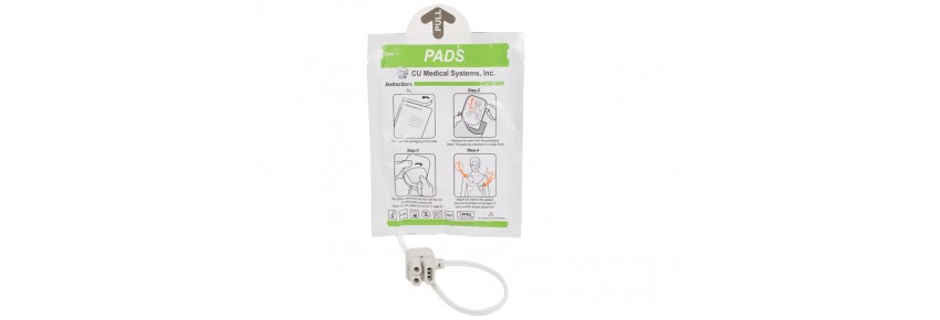 Electrodos adultos (kit de 2) - para desfibrilador iPad CU-SP1 AED semiautomático