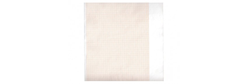 Carta termica ECG 210x20 mmxm - rotolo griglia arancio