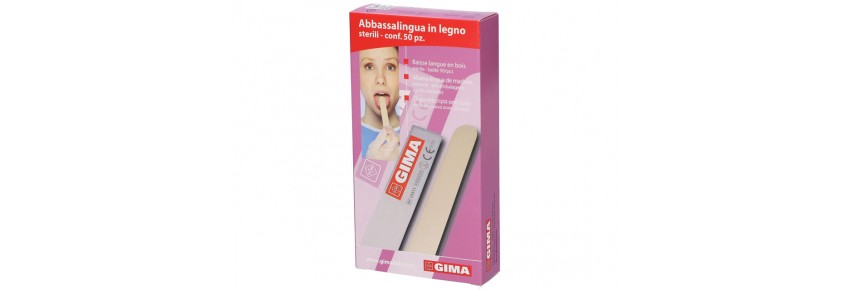 Abatelenguas estériles de madera