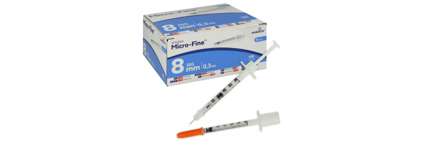 Jeringas EMBECTA Micro-Fine™ - 0,3 ml (BD)