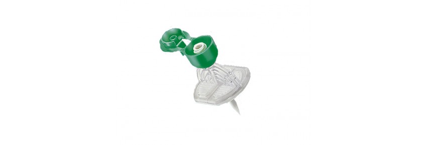 Mini-Spike® dispositif pour le prélèvement et l'injection de liquides à partir de flacons