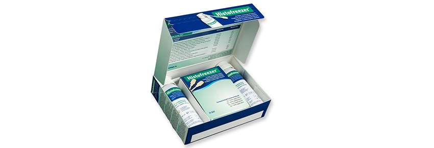 Histofreezer - 2 Flaschen 80 ml + 52 Applikatoren 5 mm