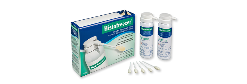 Histofreezer - 2 Flaschen 80 ml + 52 Applikatoren 5 mm