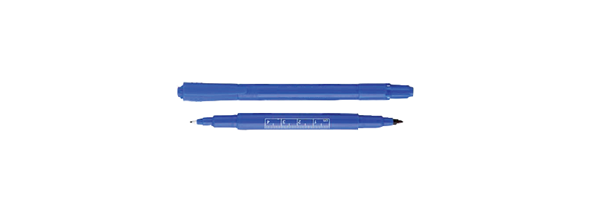 Double-ended dermatographic pen