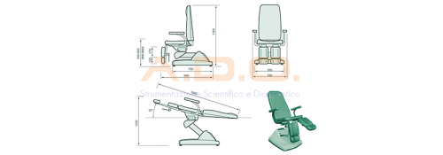 Poltrona professionale podologica - Hydra