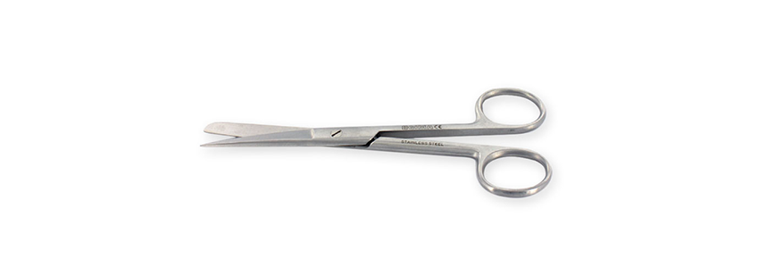 Straight scissors with alternating tips - 14.5 cm