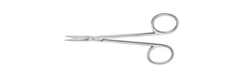 Straight scissors for ophthalmologists - 11.5 cm