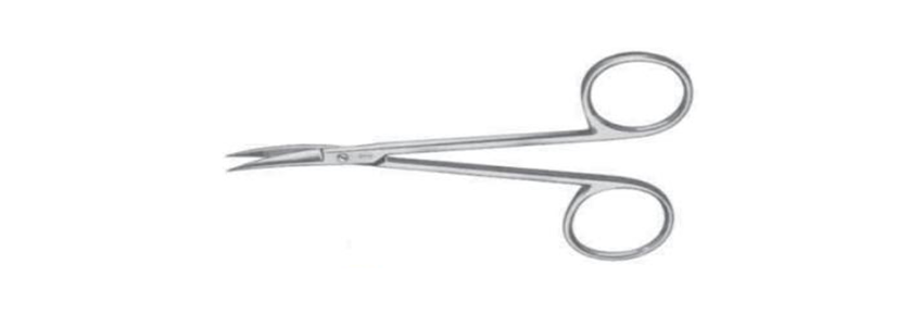 Ciseaux pour ophtalmologistes courbes - 11,5 cm
