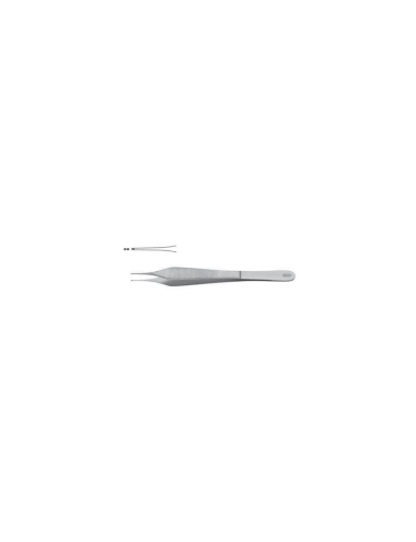 Chirurgische Pinzette Micro Adson 1X2 Zähne - 12 cm
