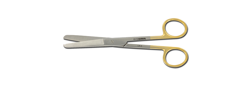 Ciseaux droits à pointes biseautées CT - 14,5 cm