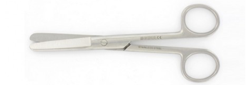 Tijeras rectas de acero inoxidable - 11,5 cm