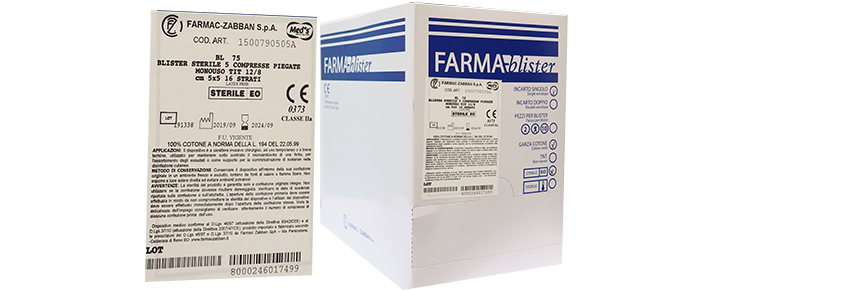 Sterile cotton gauze - 5x5x16 layers